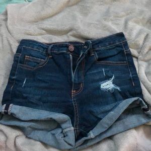 Cute ripped jean shorts